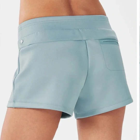Fabletics Kendall Short Juniper Aqua Blue chafe Resistant size XXL - Picture 2 of 14
